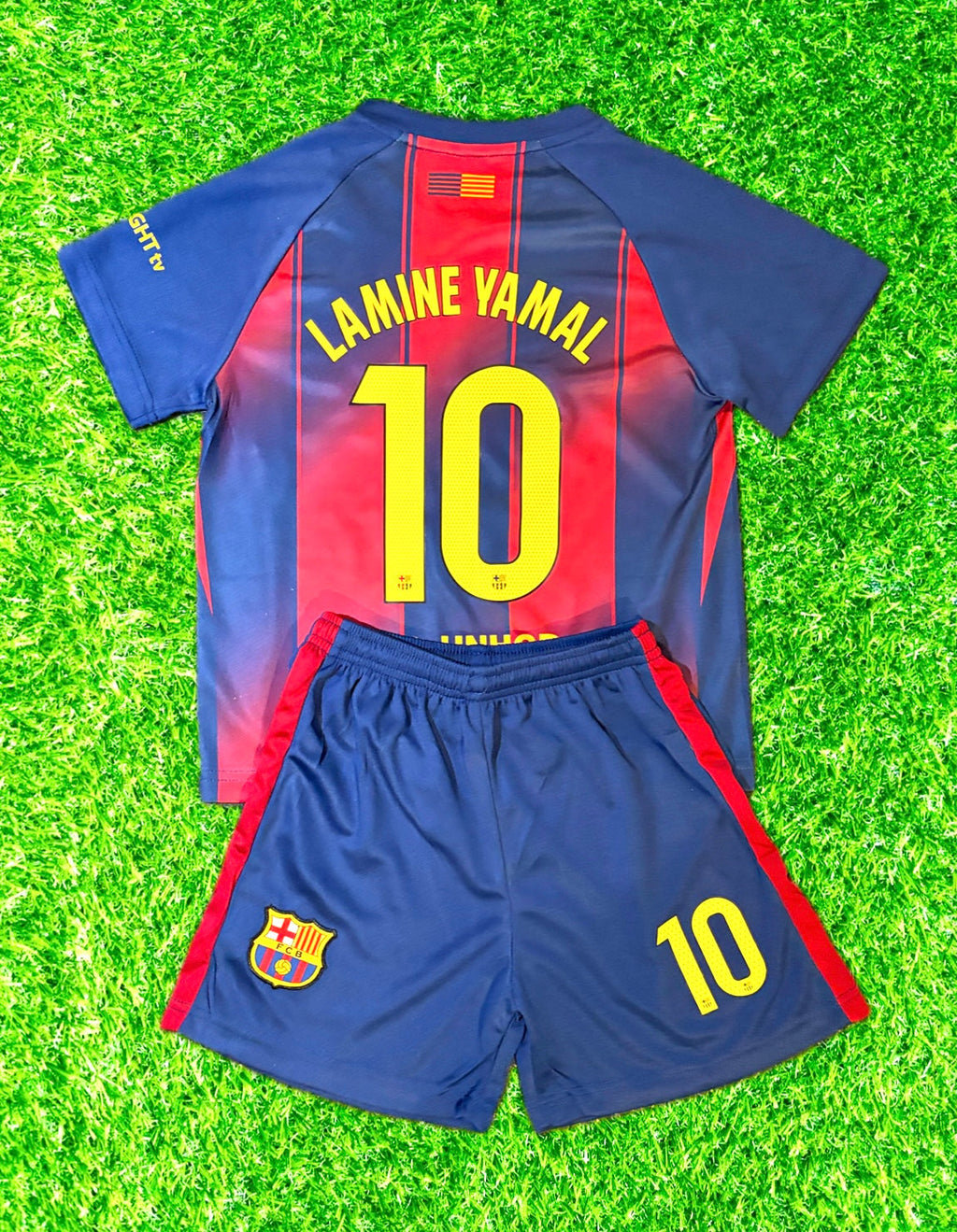 Lamine Yamal Barcelona Soccer Jersey Kids Toddler & Youth Sizes