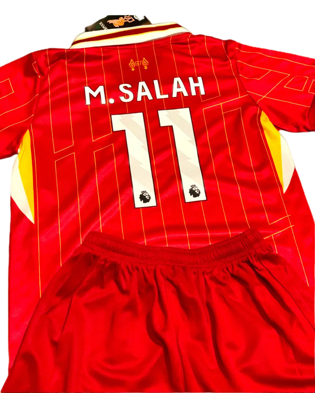 Mohamed Salah Liverpool Kids Jersey Set Soccer Football Toddler Youth Uniform Kit
