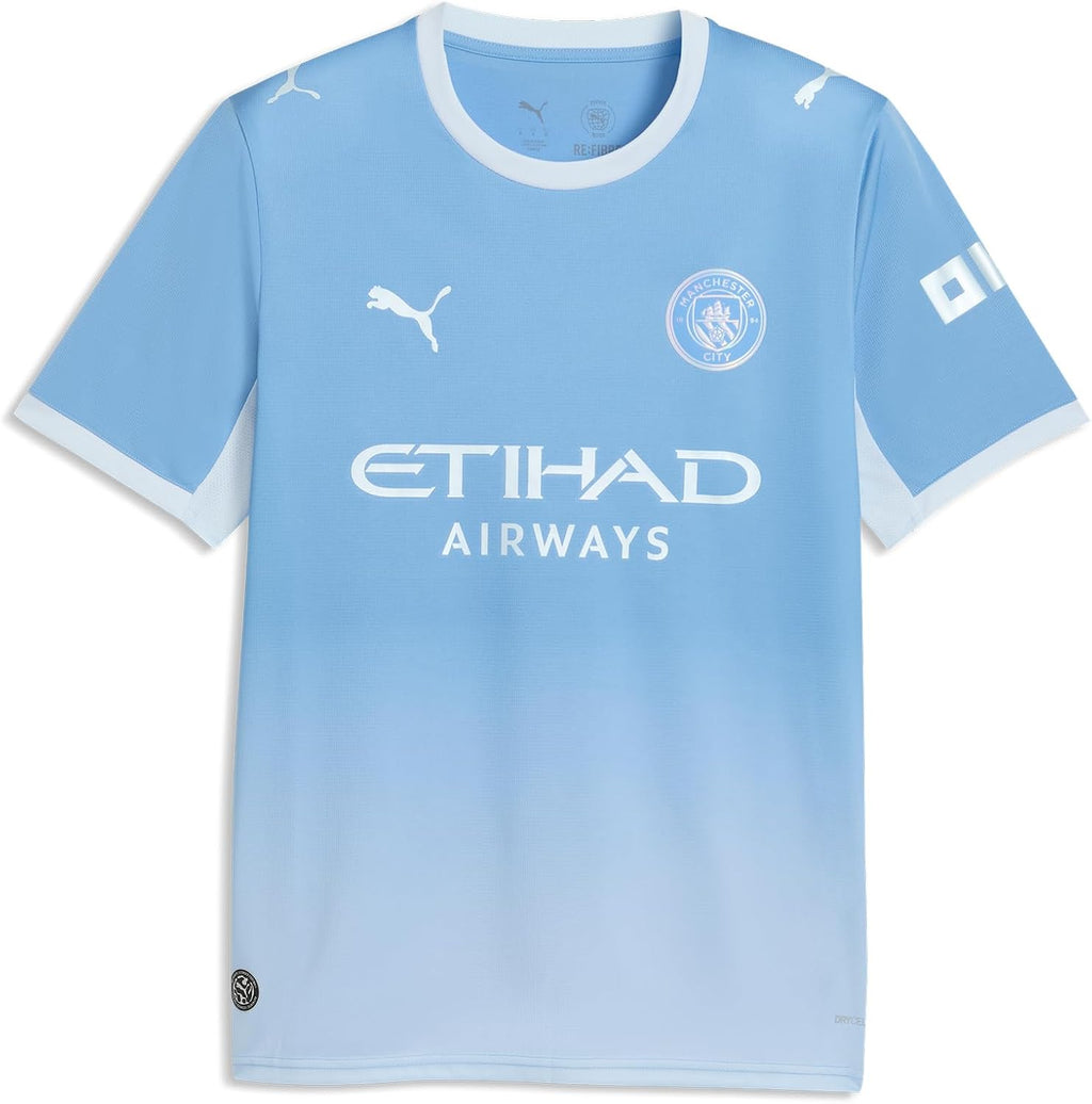 PUMA Men's Manchester City 2026/27 Home Jersey - Blue | Official replica soccer jersey;short sleeves; regular fit; dryCELL moisture-wicking; breathable fabric