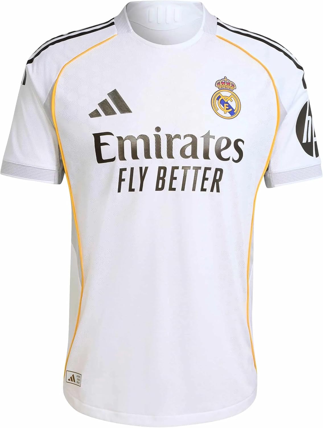 adidas Men's Real Madrid Home Authentic Match Soccer Jersey 25/26