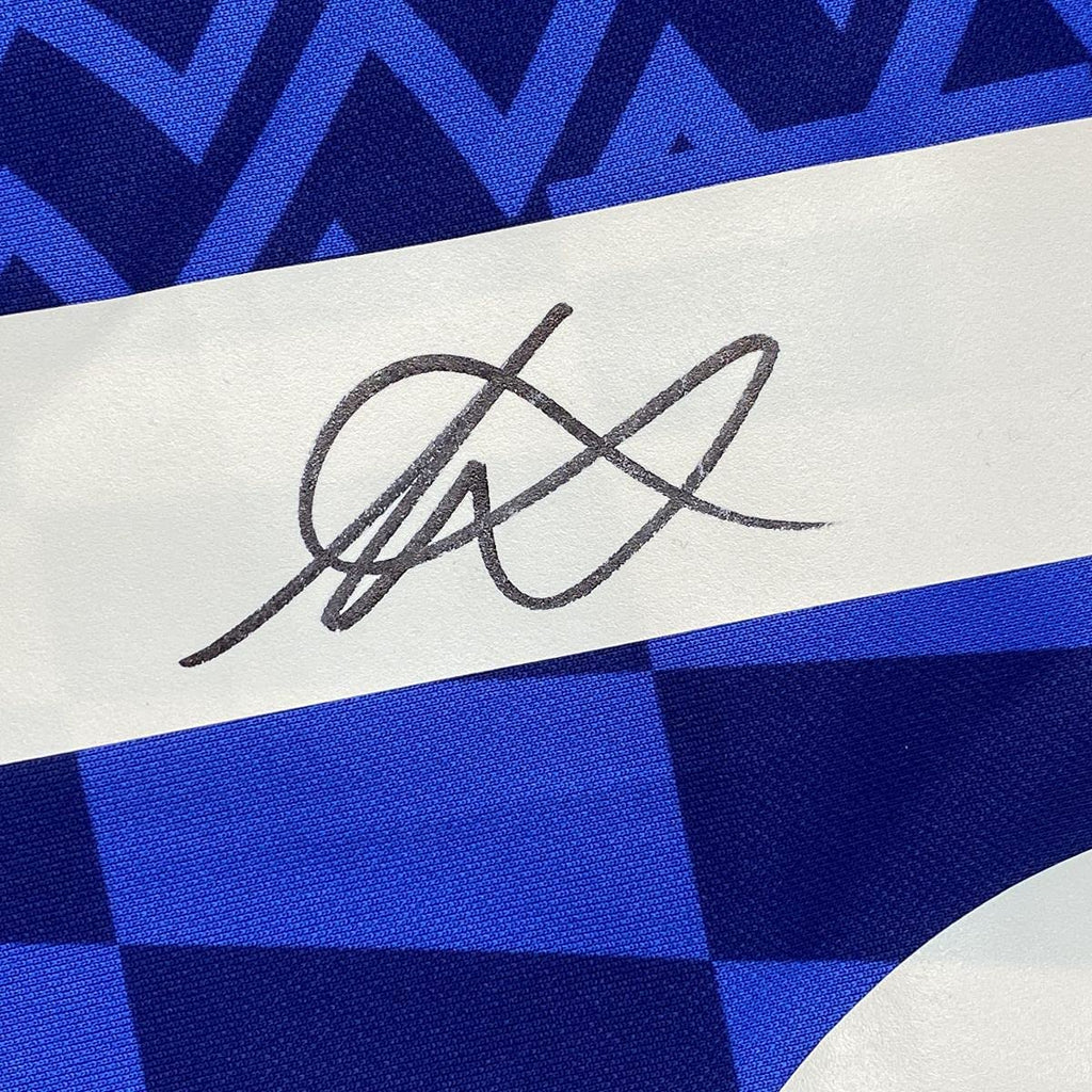 Autographed/Signed Mason Mount Chelsea FC Blue Soccer Futbol Jersey Beckett BAS COA