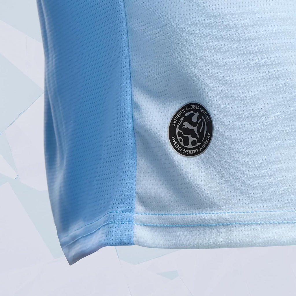 PUMA Men's Manchester City 2026/27 Home Jersey - Blue | Official replica soccer jersey;short sleeves; regular fit; dryCELL moisture-wicking; breathable fabric