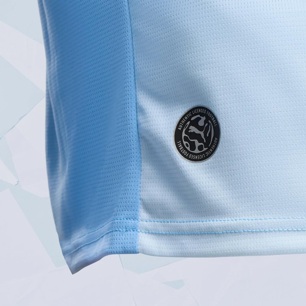PUMA Men's Manchester City 2026/27 Home Jersey - Blue | Official replica soccer jersey;short sleeves; regular fit; dryCELL moisture-wicking; breathable fabric