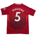 Autographed/Signed Harry Maguire Manchester United Red Soccer Jersey Beckett BAS COA
