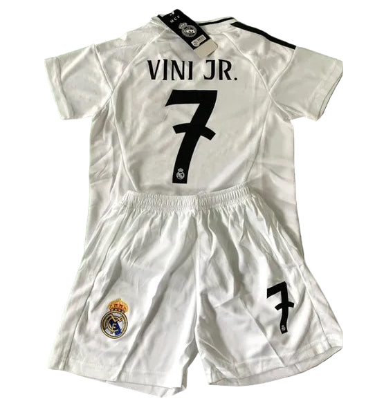 Vini Jr Kids Soccer Jersey Real Madrid Youth and Toddler Sizes