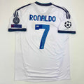 Autographed/Signed Cristiano Ronaldo Real Madrid White Soccer Jersey Beckett BAS COA