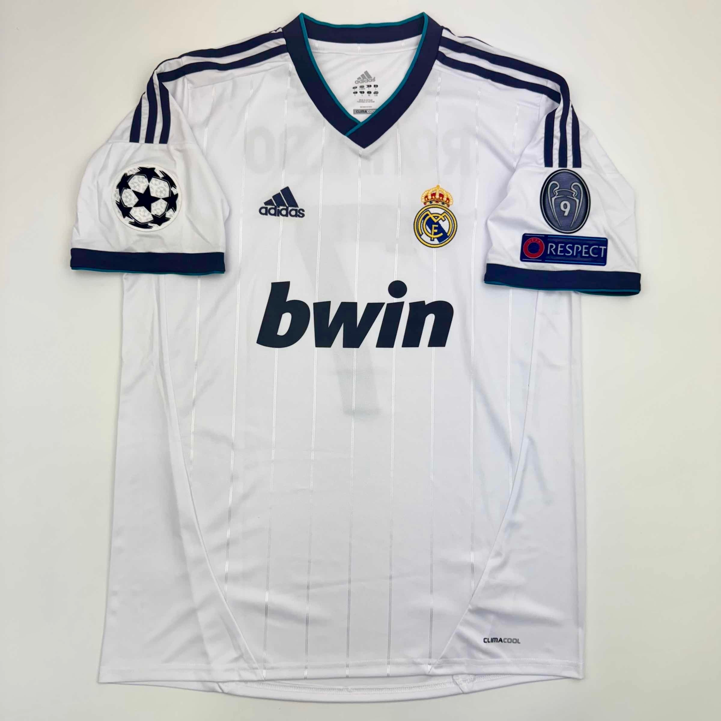 Autographed/Signed Cristiano Ronaldo Real Madrid White Soccer Jersey Beckett BAS COA