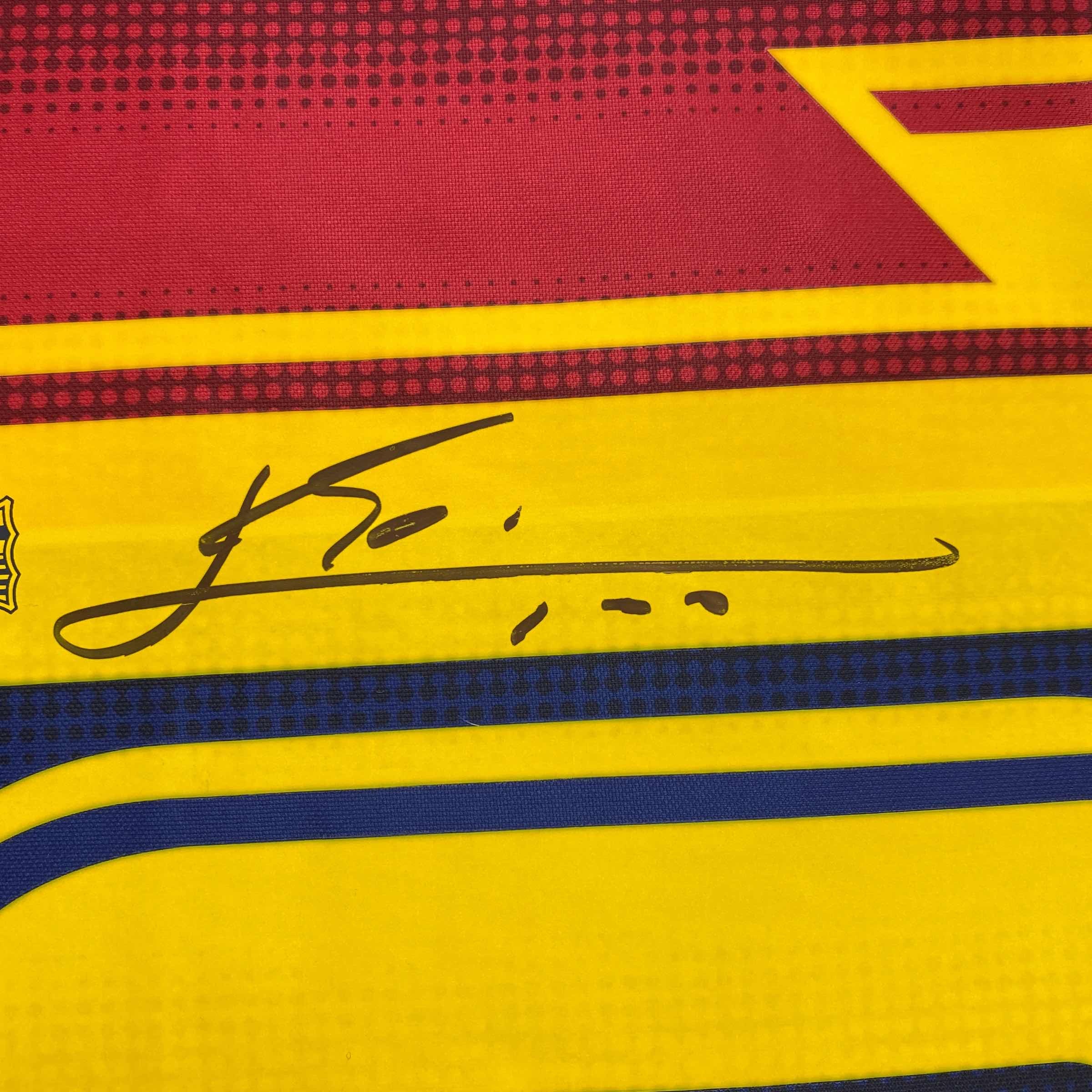 Autographed/Signed Lionel Leo Messi FC Barcelona Blue Soccer Jersey Beckett BAS COA/LOA