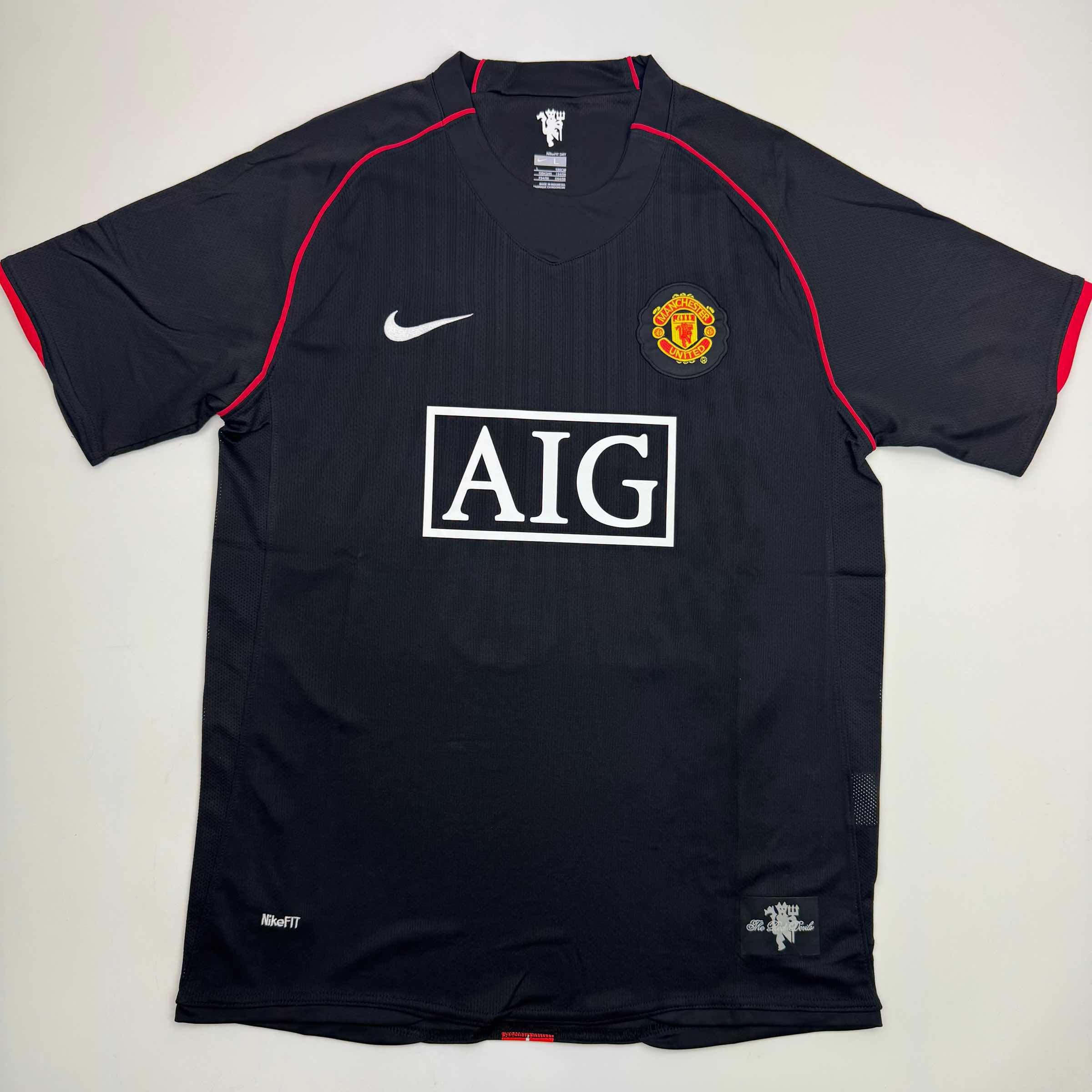 Autographed/Signed Wayne Rooney Manchester United Black 2008 Soccer Jersey Beckett BAS COA