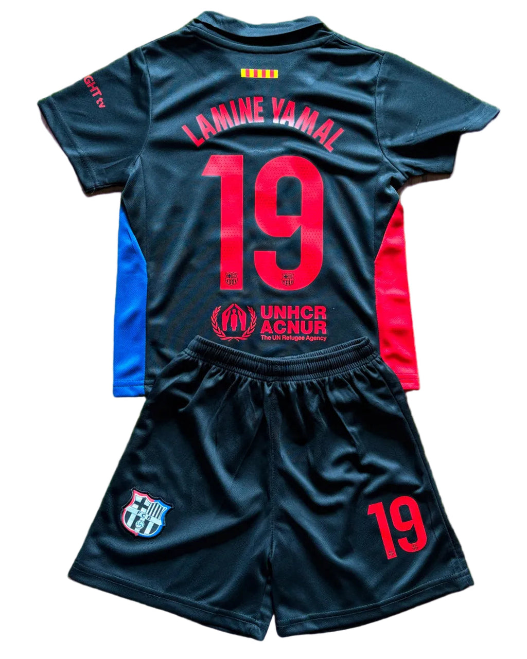 Lamine Yamal Black Barcelona Soccer Jersey Kids Toddler & Youth Sizes