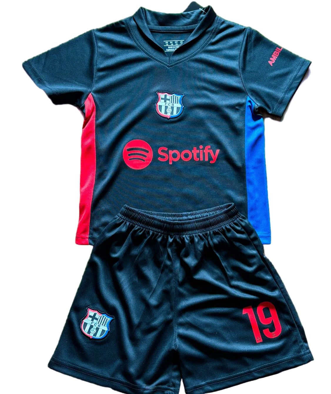Lamine Yamal Black Barcelona Soccer Jersey Kids Toddler & Youth Sizes