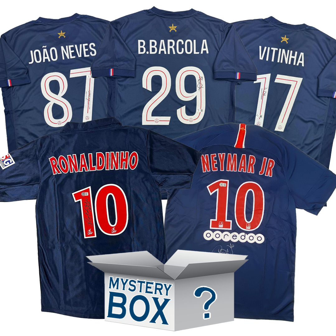 PSG Paris Saint-Germain F.C. Autographed/Signed Soccer Jersey Mystery Box with PSA JSA or Beckett COA